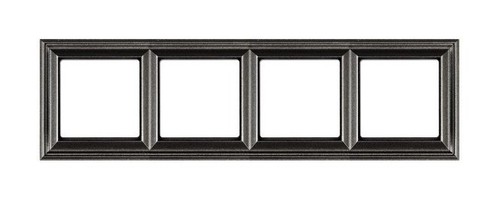 Рамка 4 поста JUNG ECO PROFI, алюминий