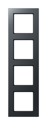 Рамка 4 поста JUNG A CREATION, антрацит матовый