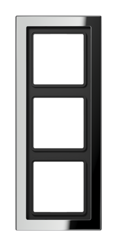 Рамка 3 поста JUNG LS DESIGN, хром