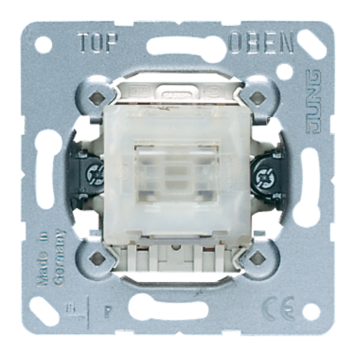 Механизм переключателя 1-клавишного кнопочного перекрестного JUNG AS 500, скрытый монтаж