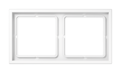 Рамка 2 поста JUNG LS ZERO, белый блестящий