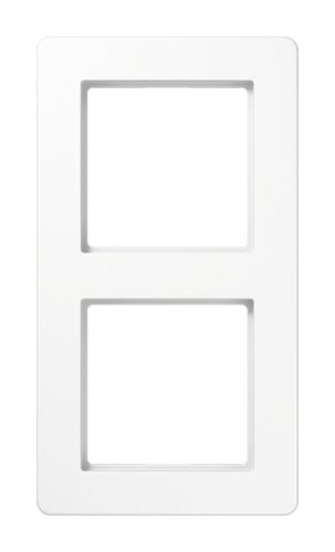 Рамка 2 поста JUNG AFLOW, белый блестящий