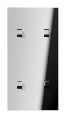 Накладка тумблера JUNG LS1912, хром