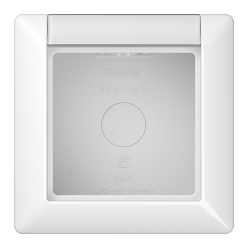 Коробка для накладного монтажа 1-кратная; белая