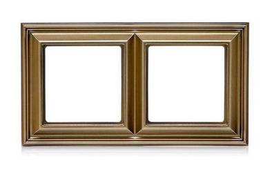 Рамка 2 поста JUNG ECOPROFI DECO, античная латунь