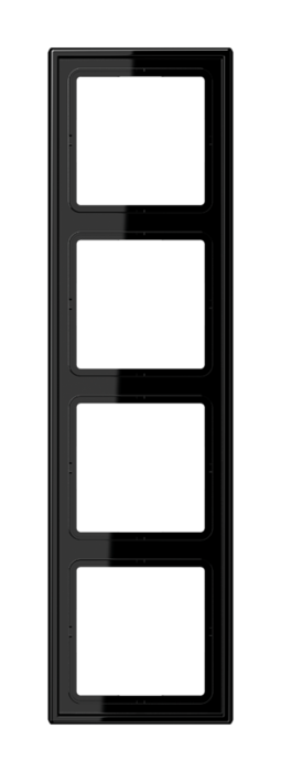 Рамка 4 поста JUNG LS 990, черный