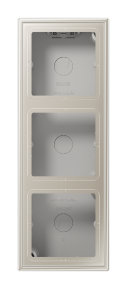 LSmetal Коробка 3-ная для накладного монтажа, стальн.