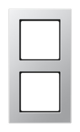 Рамка 2 поста JUNG A 550, алюминий