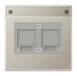 JUNG LS 990 Edelstahl Накладка для модульных гнезд