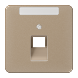 JUNG CD 500/CD plus Бронза Накладка 1-ой наклонной ТЛФ/комп розетки с полем для надписи