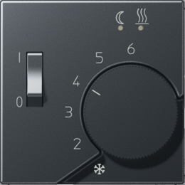 JUNG Матовый Антрацит Крышка для регулятора подогрева пола