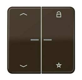 Накладка на жалюзийный выключатель Jung, коричневый, CD1701PBR