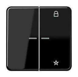 Накладка на жалюзийный выключатель Jung, черный, CD1701SW